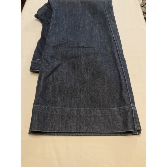 Eddie Bauer Jeans Women's 20 Blue‎ Denim Cotton Stretch Skater Wide Leg Outdoor - Picture 9 of 12